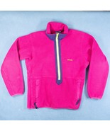 VTG Patagonia Womens Jacket Adult S Pink 1/2 Zip Retro Usa Made Fleece VTG - £30.78 GBP