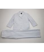 Deadstock Vtg J Crew Women 2 Piece Hickory Striped Business Suit Blazer ... - $3,241.91 MXN