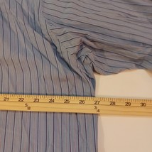 Calvin Klein Size 17 1/2 Striped Men's Long Sleeve Button Up Shirt Cotton Blue image 9