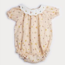 Early Sunday 6/9 Months Floral Romper With Peter Pan Collar NWT - $548.25 MXN