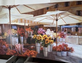 Jan McLaughlin, -Campode Flori- LARGE Paint Print art Signed - $1,040.78 MXN