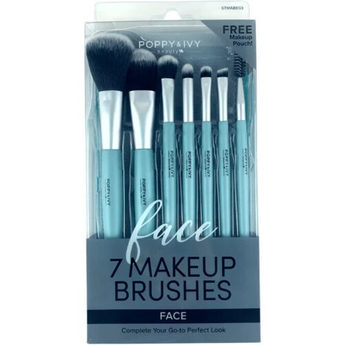 ABSOLUTE NY POPPY &amp; IVY  7 MAKEUP BRUSHES FOR FACE STMABE03 FREE MAKEUP ... - $8.99