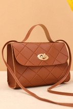 Breen PU Leather Diamond Pattern Messenger Bag - $4.80