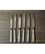 Set Of 6 Oneida Prestige &quot;DISTINCTION&quot; Dinner Knives  Silver plate 9 1/4&quot; - £15.54 GBP
