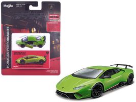 Lamborghini Huracan Performante Green "Speed Icons" Series 1/64 Diecast Model Ca - $730.94 MXN