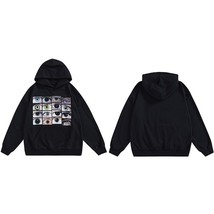 2022 Men Hip Hop Streetwear Hoodie Sweatshirt Eyes Print Harajuku Pullover Autum - £133.45 GBP