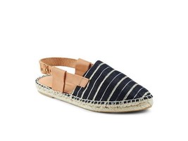 NIB! Matt Bernson &#39;Toro&#39; Black Stripe Espadrille, Memory Foam, Leather S... - $59.39