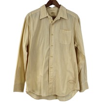 Tommy Bahama Mens M Button Front Shirt Relax Yellow Stripe Beachy Summer  - £19.42 GBP