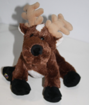 Webkinz Reindeer 8&quot; HM137 Stuffed Animal Christmas Plush Soft Toy No Cod... - $9.95