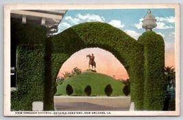 New Orleans LA Gateway Of Metaire Cemetery Beautiful Arch Louisiana Postcard D50 - £3.93 GBP