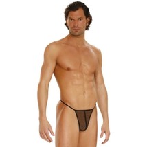 Men&#39;s Mesh Pouch with Chain Back Detail Sheer Underwear 7815 - £11.26 GBP