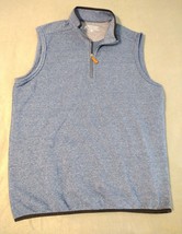 Bermuda Sands Vest 1/4 Zip Men&#39;s Size Large Blue Fleece Lined Pullover - £8.31 GBP