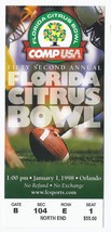 1998 Citrus Bowl Game Ticket Stub Florida Penn State - £65.60 GBP