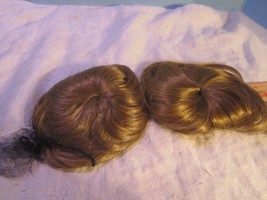 Lot Of 2 Vintage Light Brown Strawberry Size 10 Playhouse Doll Toddler Wig - £12.91 GBP