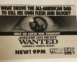 America’s Most Wanted Tv Guide Print Ad John Walsh TPA12 - $5.93