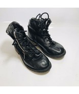 Steve Madden Black Boots Girls Shoes Size 11 US - £10.21 GBP