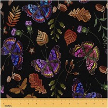 Butterfly Haven: Vintage Floral Fabric for Chairs &amp; Sofas - - £32.06 GBP