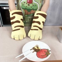 Kitty Cat Cute Claw Cooking Oven Baking Quilting Mitts | Heat Resistant Pair Pot - £19.56 GBP