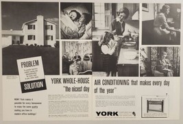 1962 Print Ad York Whole House Air Conditioning Family House York,Pennsylvania - £13.34 GBP