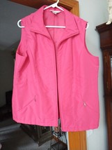 Allison Daley Pink Lined Vest Full Zip With Pockets (14) - $18.00