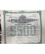1915 CITY OF EVANSTON IL Cook County ILLINOIS Improvement Bond Certifica... - £17.20 GBP