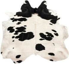 Cowhide BRAZILIAN Black White Hide Leather - $919.00