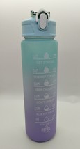 27oz Water Bottle with Time Marker and Straw - Motivational Teal Lid - £8.69 GBP