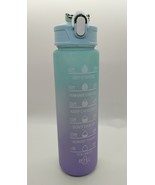 27oz Water Bottle with Time Marker and Straw - Motivational Teal Lid - £8.61 GBP
