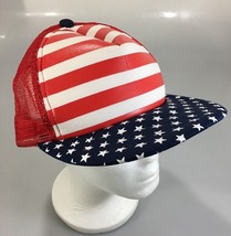 American Flag Red White Stripes Blue Stars Truckers Snapback Cap Hat NEW... - $20.09
