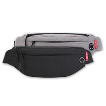 TINYAT Men Waist Bag Pack Purse Casual Large Phone Belt Bag Pouch Women&#39;s Canvas - £73.66 GBP