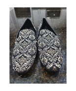 Giorgio Brutini Loafer Shoes Mens Size 11M Black Paisley Print Round Toe... - $74.47 CAD