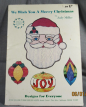 Glass pattern booklet We Wish You A Merry Christmas Full Size patterns 1... - £7.43 GBP