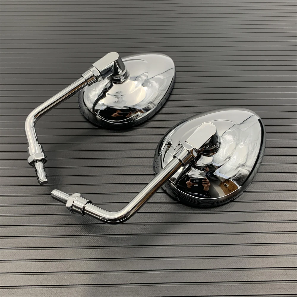 Universal Motorcycle Rearview Side Mirror Chrome For Indian Chief Chieftain - £66.93 GBP
