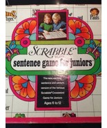Scrabble for Juniors (1973 Selchow &amp; Righter) True Vintage Sentence Boar... - £16.58 GBP