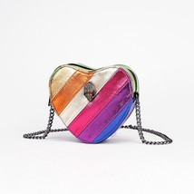 KURT GEIGER New Shoulder Bag Contrast Rainbow Splice Crossbody Bag British Brand - £47.96 GBP