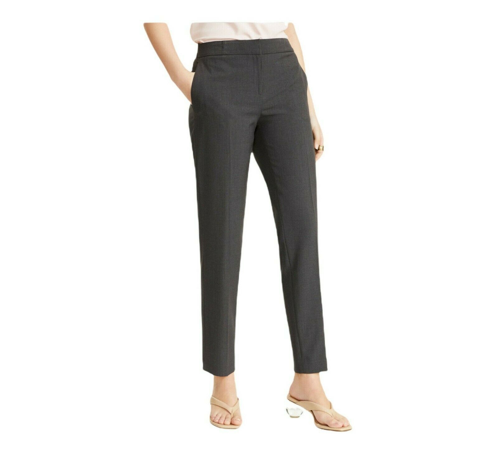 Primary image for Bar III Womens 16 Gray Comfort Straight Leg Slash Pockets Suit Dress Pants NWT