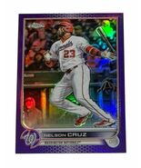 Nelson Cruz 2022 Topps Chrome Purple REFRACTOR USC142 MLB Nationals HOF - $15.83
