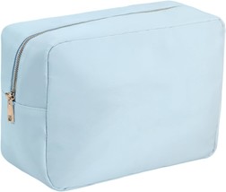 Large Preppy Stuff Makeup Bag Travel Toiletry Bag for Women Cosmetic Pouch in Wa - £29.54 GBP