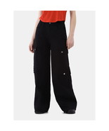No Boundaries Juniors Baggy Cargo Jeans, 32” Inseam, Black Soot S (4-6) - $37.49 CAD