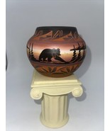 Navajo Pottery USA POTTERY SCULPTED HANDMADE NAVAJO Vase Pot Signed - $29.70