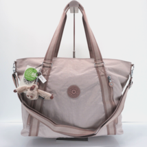 Kipling Skyler Large Shoulder Bag Zip Tote TM5601 Polyamide Dusty Taupe $139 NWT - £79.89 GBP