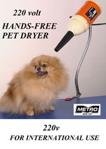 Metro Air Force Flex Hands Free Pet Dryer Eu Plug 220 Volt 220v Grooming 3/4 Hp - £133.12 GBP