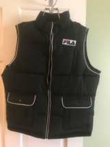 NEW Tags Fila Sport Women Puffer Vest  Full Zip Pockets Large - £22.95 GBP