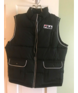 NEW Tags Fila Sport Women Puffer Vest  Full Zip Pockets Large - £22.94 GBP