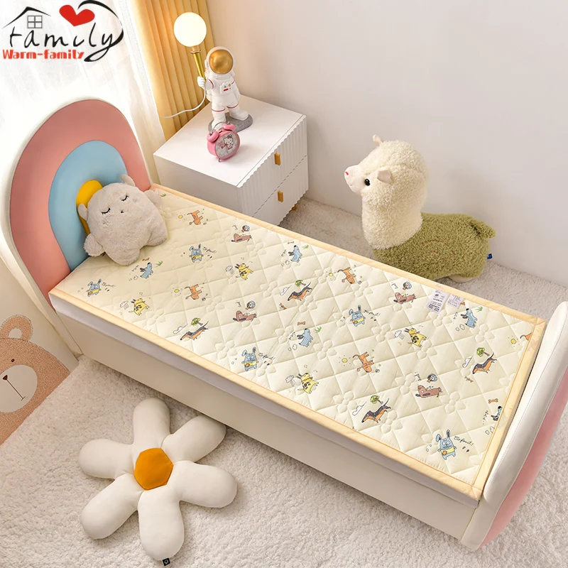 New Pure Cotton Mattress Double Layer Yarn Antibacterial Children&#39;s Waterproof - £33.30 GBP+