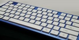 iRiver Korean English Keyboard USB Wired Membrane Cover Skin Protector (Blue) image 5