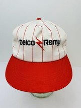 Vintage Delco Remy Pinstripe Hat Lightening Bolt Adjustable K-Products C... - £46.67 GBP