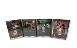 Lot of 4 Twilight New Moon Eclipse and Breaking Dawn Part 1 DVDs Sealed NEW - £15.97 GBP
