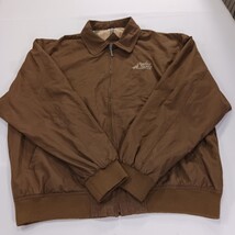 Winner Mate Apache Wells Men's Brown Windbreaker Bomber Jacket Full Zip Size 2XL image 14