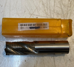 HSS M-42 1" Heavy Duty Roughing End Mill Hogging Cutter - $24.99
